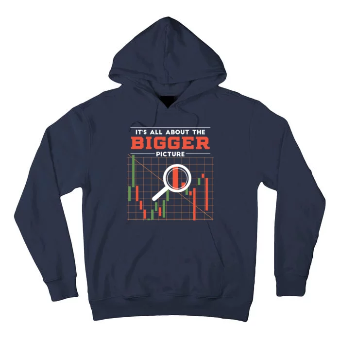 Stock Market Graph Bigger Picture Tall Hoodie