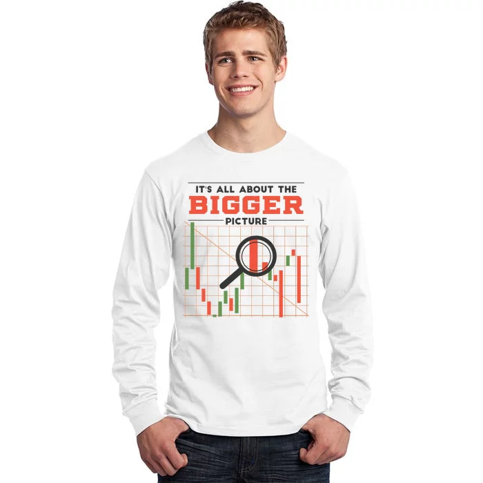 Stock Market Graph Bigger Picture Tall Long Sleeve T-Shirt