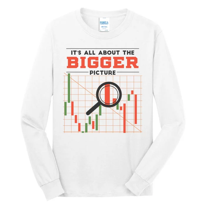 Stock Market Graph Bigger Picture Tall Long Sleeve T-Shirt