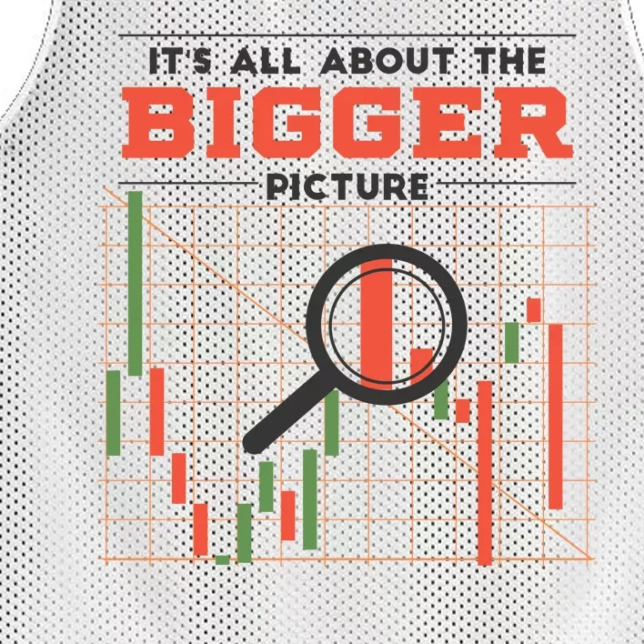 Stock Market Graph Bigger Picture Mesh Reversible Basketball Jersey Tank