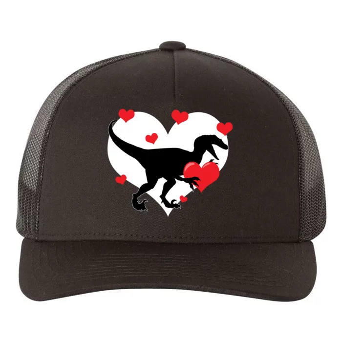 Stole My Heart Cute Dinosaur Yupoong Adult 5-Panel Trucker Hat