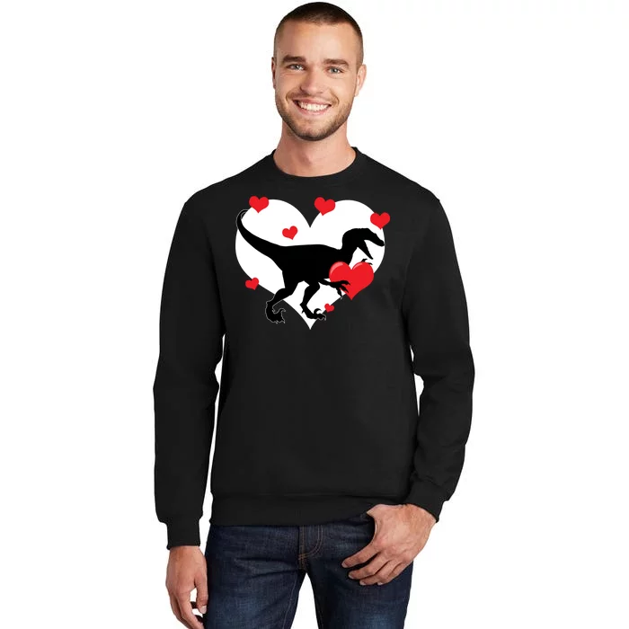 Stole My Heart Cute Dinosaur Tall Sweatshirt