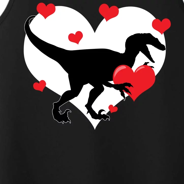 Stole My Heart Cute Dinosaur Performance Tank