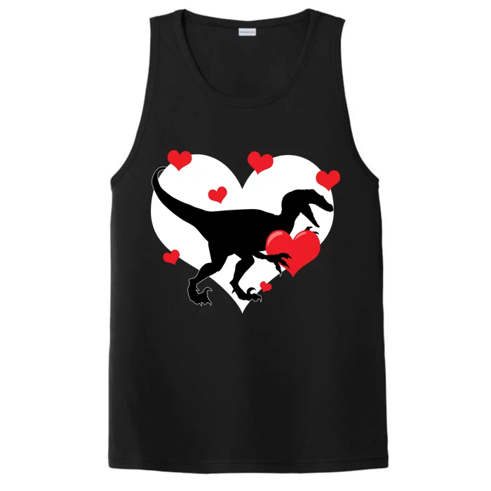 Stole My Heart Cute Dinosaur Performance Tank