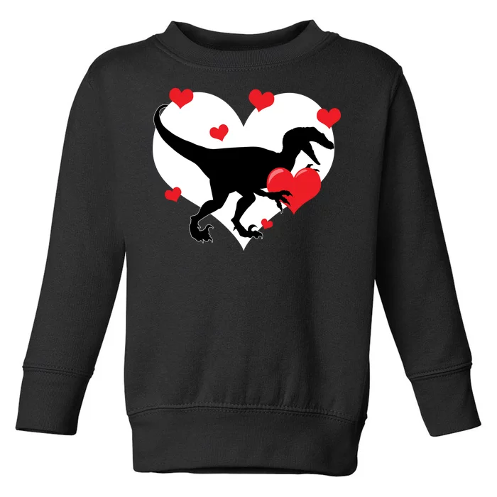 Stole My Heart Cute Dinosaur Toddler Sweatshirt