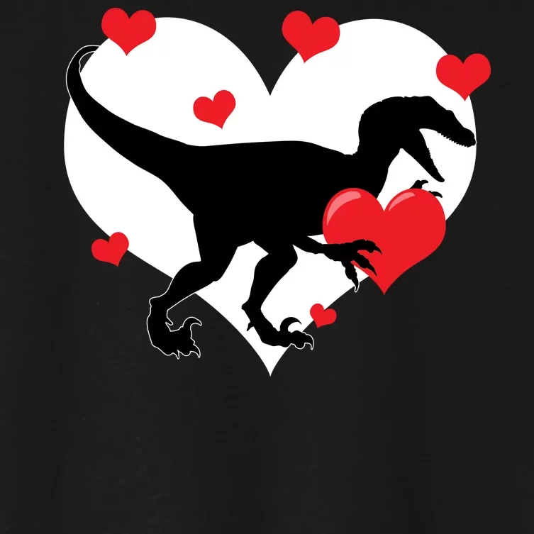 Stole My Heart Cute Dinosaur Women's Crop Top Tee