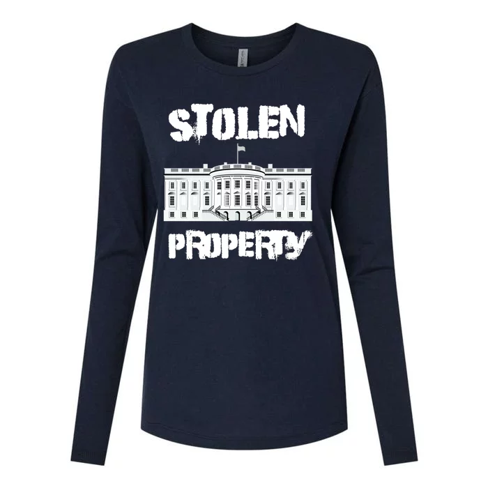 Stolen Property White House Womens Cotton Relaxed Long Sleeve T-Shirt