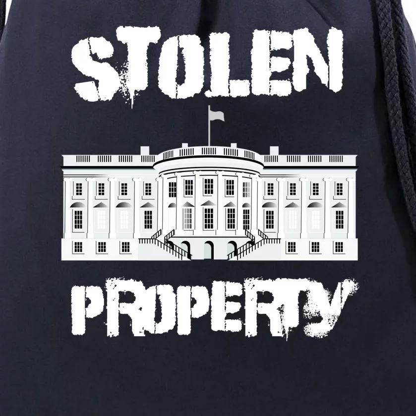 Stolen Property White House Drawstring Bag