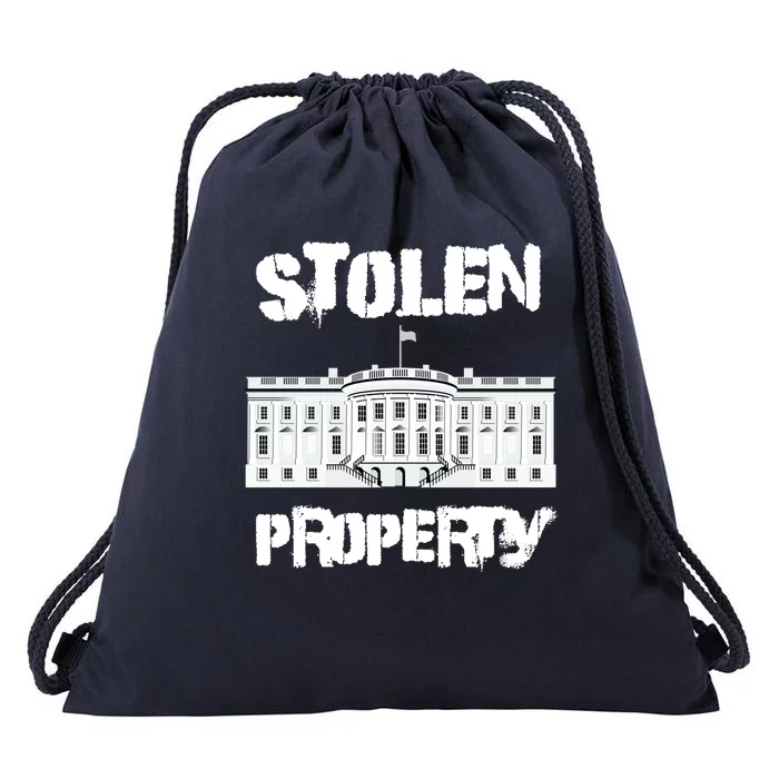 Stolen Property White House Drawstring Bag