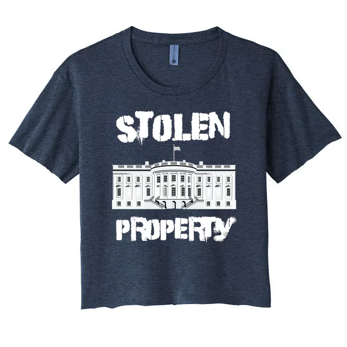 Stolen Property White House Women's Crop Top Tee