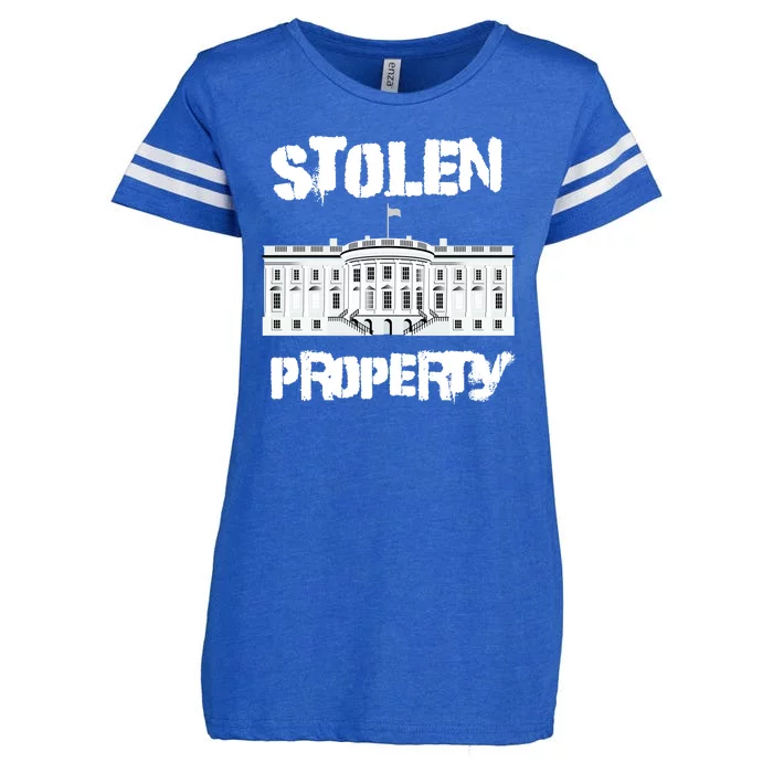 Stolen Property White House Enza Ladies Jersey Football T-Shirt