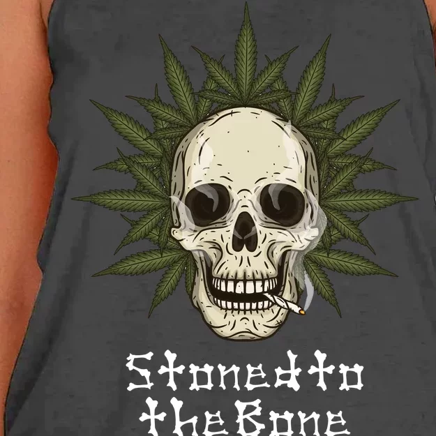 Stoned To The Bone Women's Knotted Racerback Tank