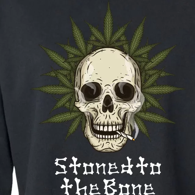 Stoned To The Bone Cropped Pullover Crew