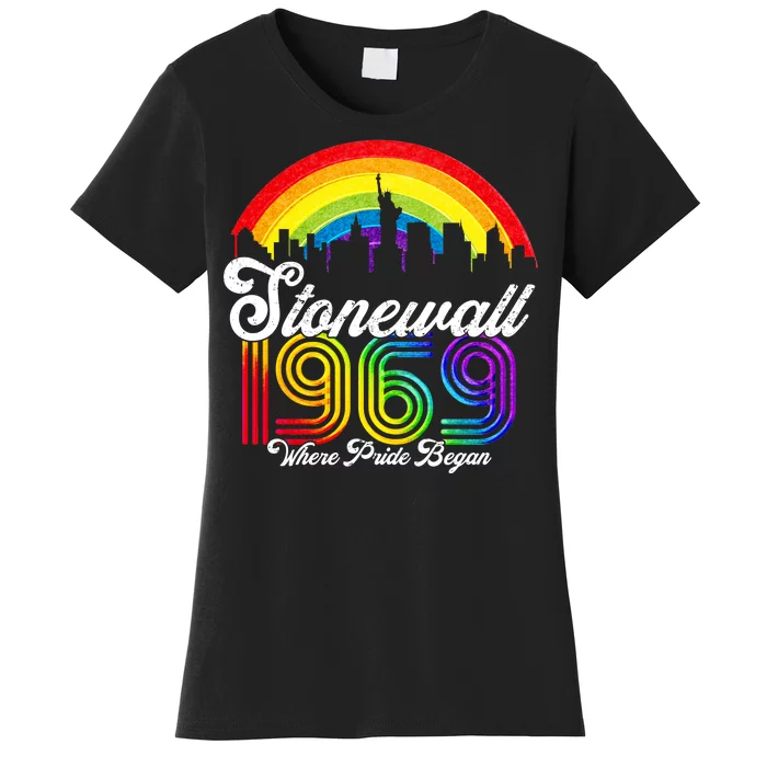 Stonewall 1969 Where Pride Began LGBT Rainbow Women's T-Shirt