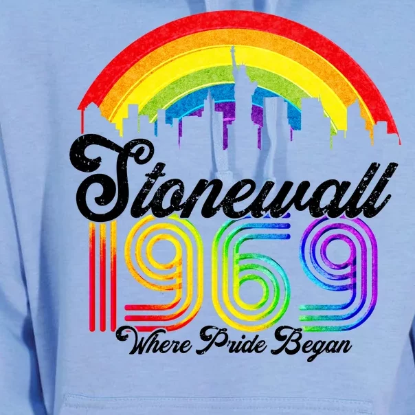 Stonewall 1969 Where Pride Began LGBT Rainbow Unisex Surf Hoodie