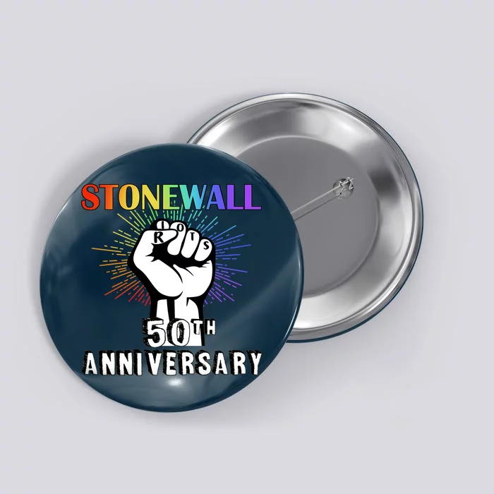 Stonewall Riots 50th Anniversary Fist Button