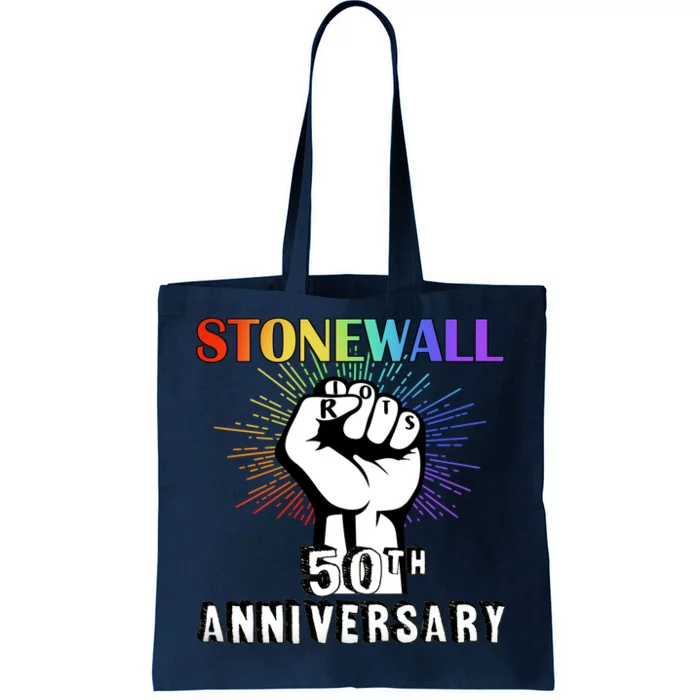 Stonewall Riots 50th Anniversary Fist Tote Bag