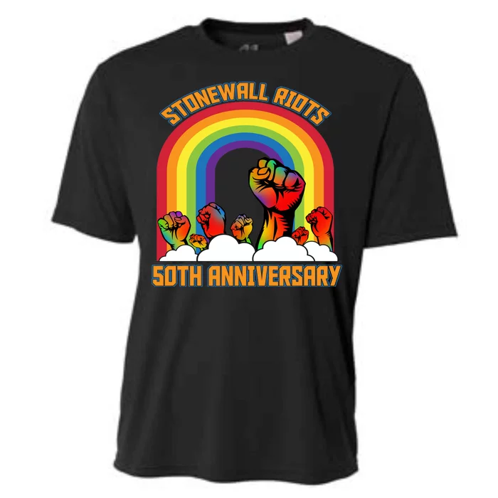 Stonewall Riots 50th Anniversary Rainbow Cooling Performance Crew T-Shirt