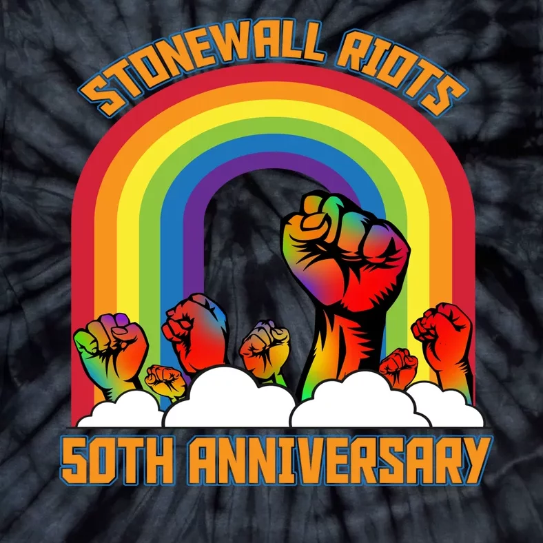 Stonewall Riots 50th Anniversary Rainbow Tie-Dye T-Shirt