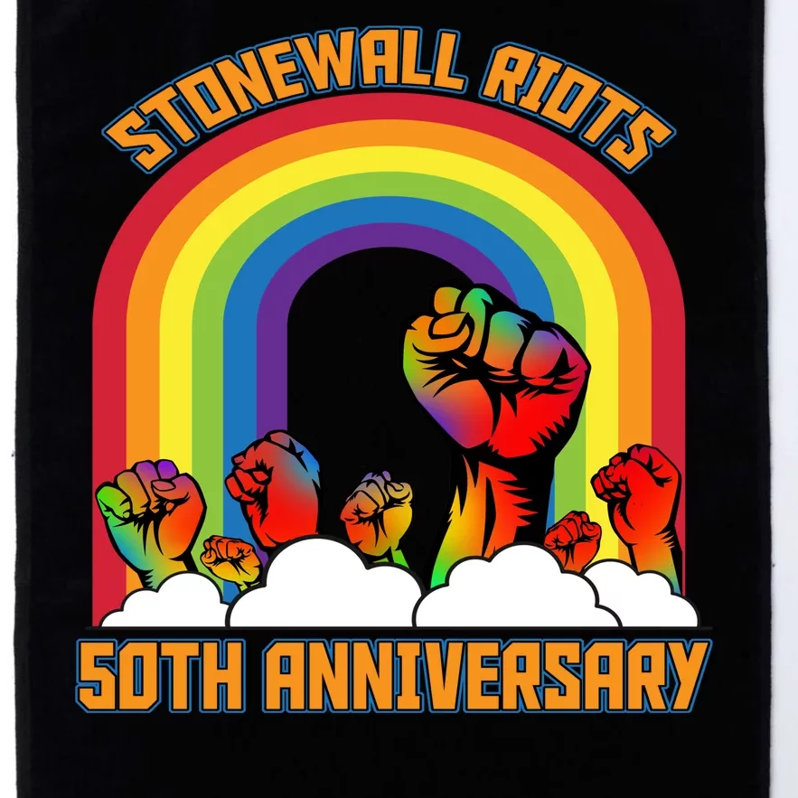 Stonewall Riots 50th Anniversary Rainbow Platinum Collection Golf Towel