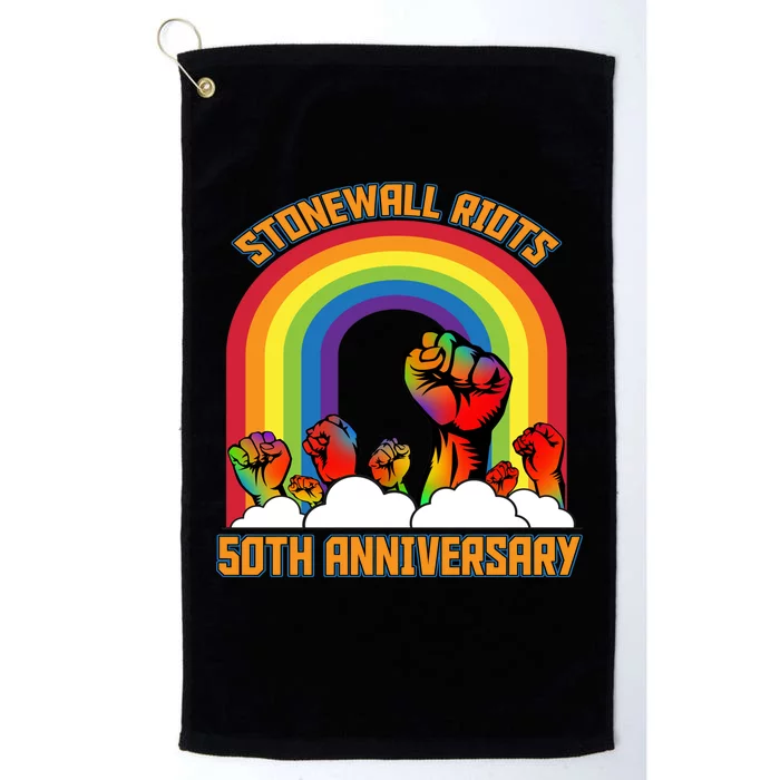 Stonewall Riots 50th Anniversary Rainbow Platinum Collection Golf Towel