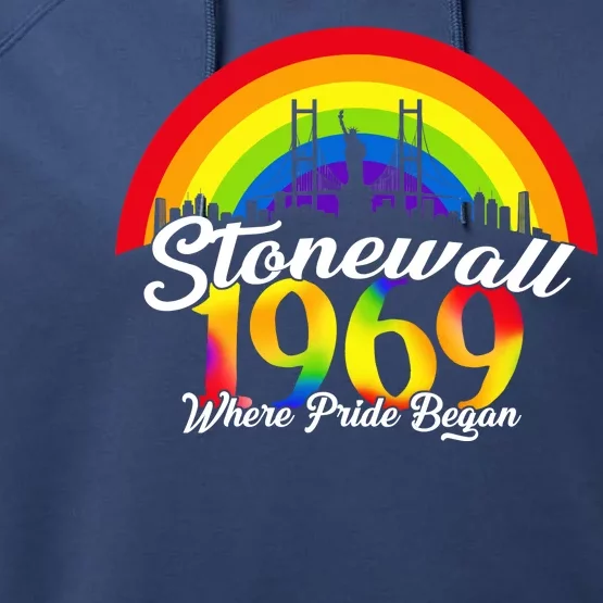 Stonewall Where Pride Began 1969 LGBT Performance Fleece Hoodie