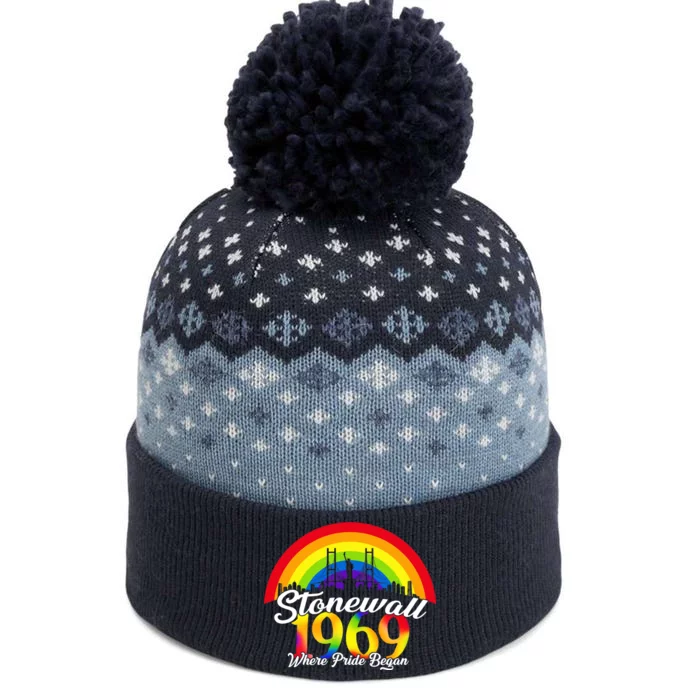 Stonewall Where Pride Began 1969 LGBT The Baniff Cuffed Pom Beanie