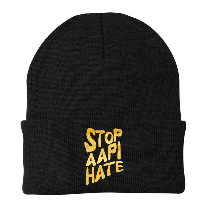 Stop AAPI Hate Painted Knit Cap Winter Beanie