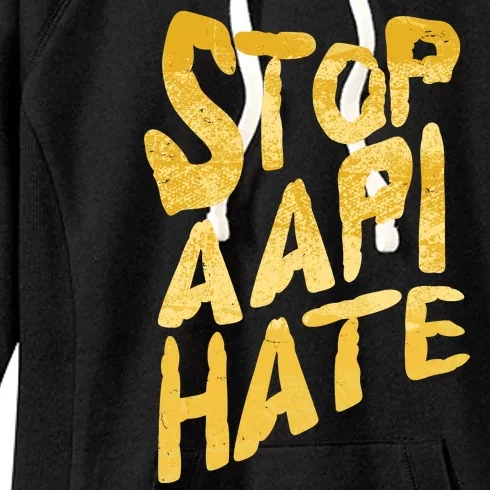 Stop AAPI Hate Painted Women's Fleece Hoodie