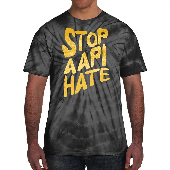 Stop AAPI Hate Painted Tie-Dye T-Shirt