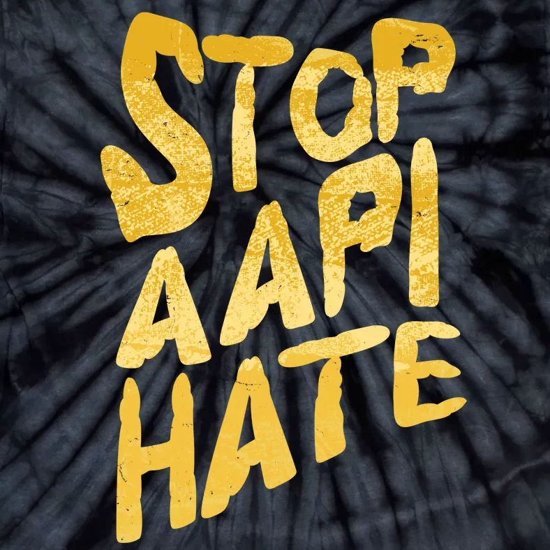 Stop AAPI Hate Painted Tie-Dye T-Shirt