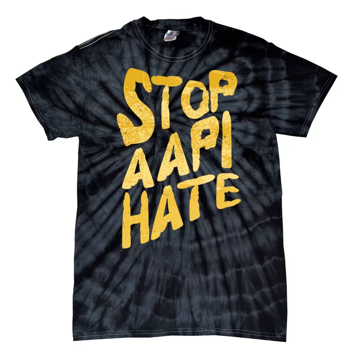 Stop AAPI Hate Painted Tie-Dye T-Shirt