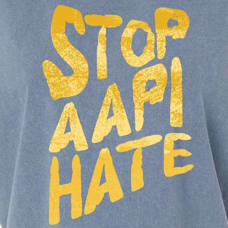 Stop AAPI Hate Painted Garment-Dyed Women's Muscle Tee