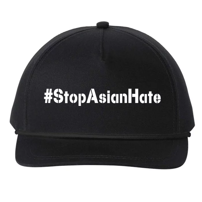 Stop Asian Hate Snapback Five-Panel Rope Hat