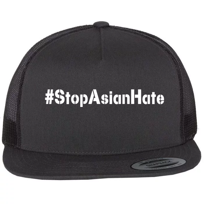 Stop Asian Hate Flat Bill Trucker Hat