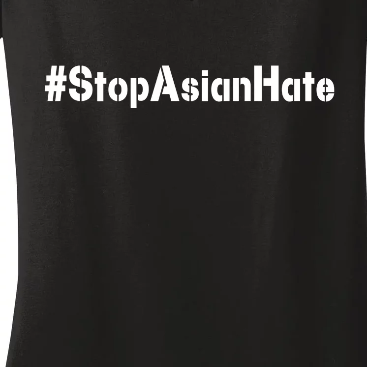 Stop Asian Hate Women's V-Neck T-Shirt