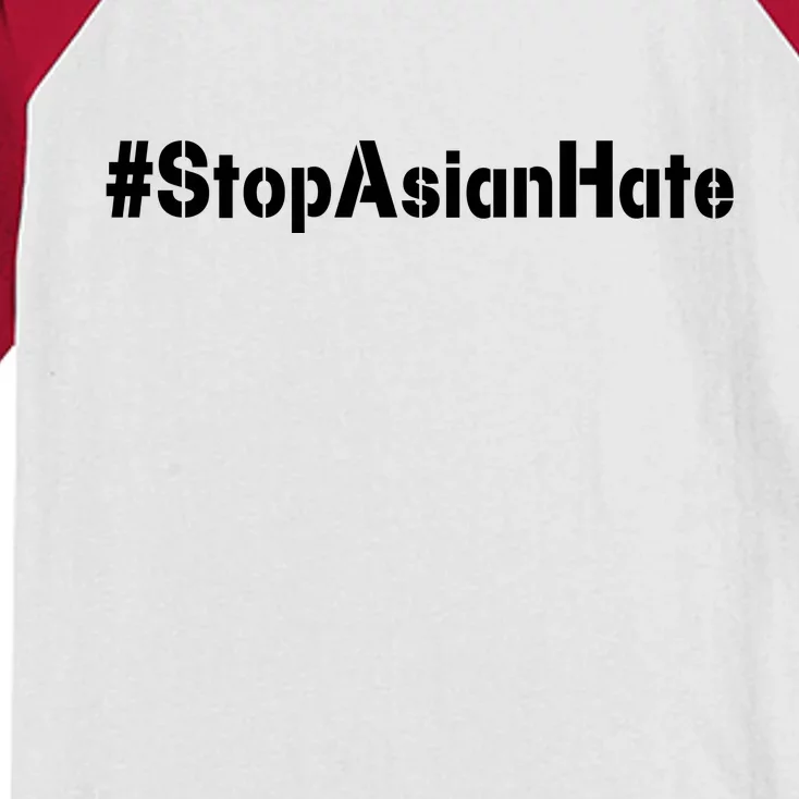 Stop Asian Hate Kids Colorblock Raglan Jersey