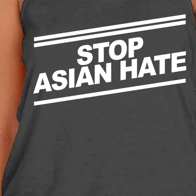 Stop Asian Hate Movement Women's Knotted Racerback Tank