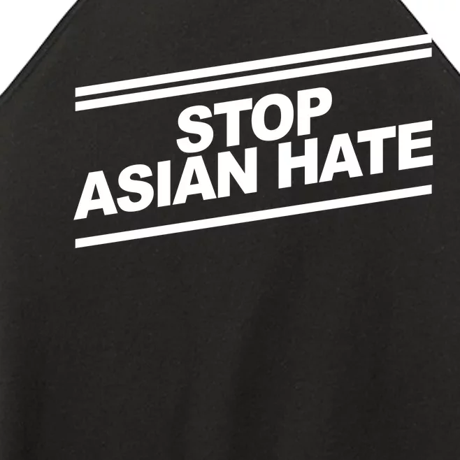 Stop Asian Hate Movement Women’s Perfect Tri Rocker Tank