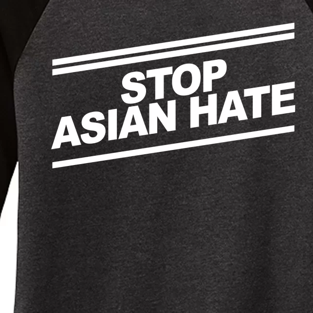 Stop Asian Hate Movement Women's Tri-Blend 3/4-Sleeve Raglan Shirt