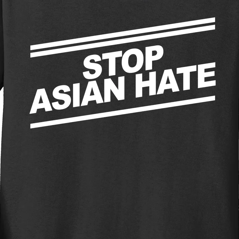 Stop Asian Hate Movement Kids Long Sleeve Shirt