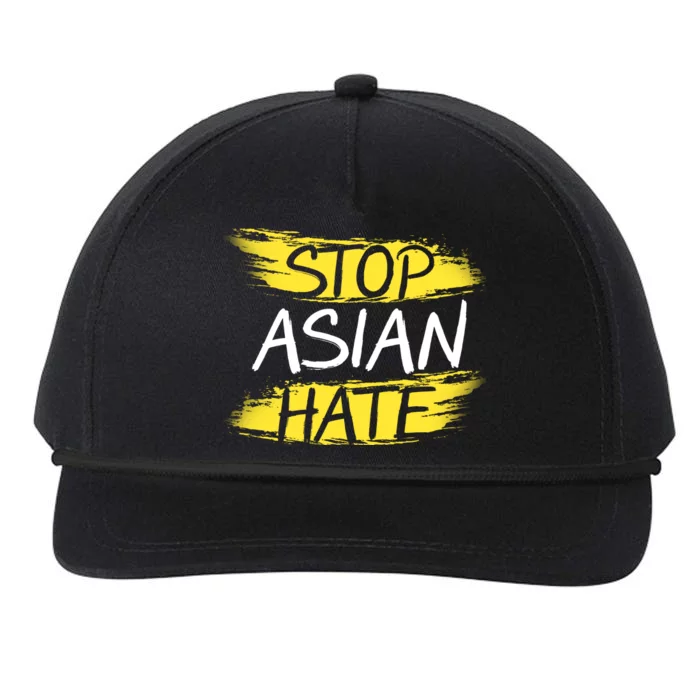 Stop Asian Hate Protest Support Snapback Five-Panel Rope Hat