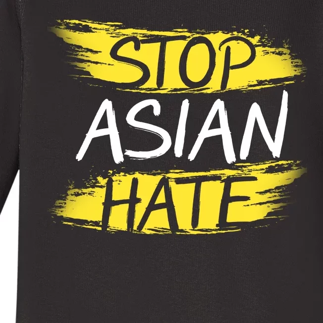 Stop Asian Hate Protest Support Baby Long Sleeve Bodysuit