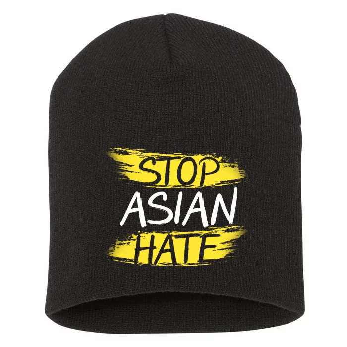 Stop Asian Hate Protest Support Short Acrylic Beanie