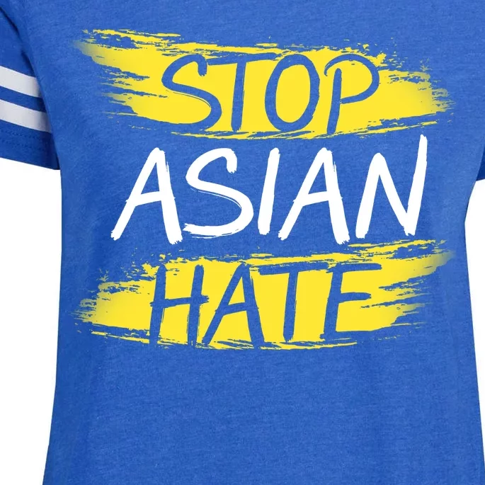 Stop Asian Hate Protest Support Enza Ladies Jersey Football T-Shirt