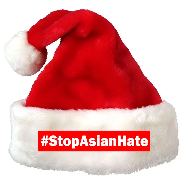 Stop Asian Hate Racism AAPI Premium Christmas Santa Hat