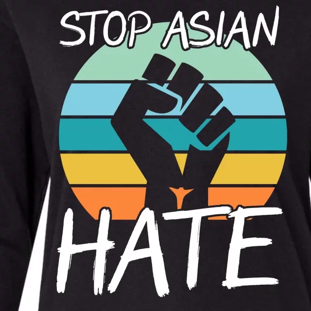 Stop Asian Hate Stand Strong Womens Cotton Relaxed Long Sleeve T-Shirt