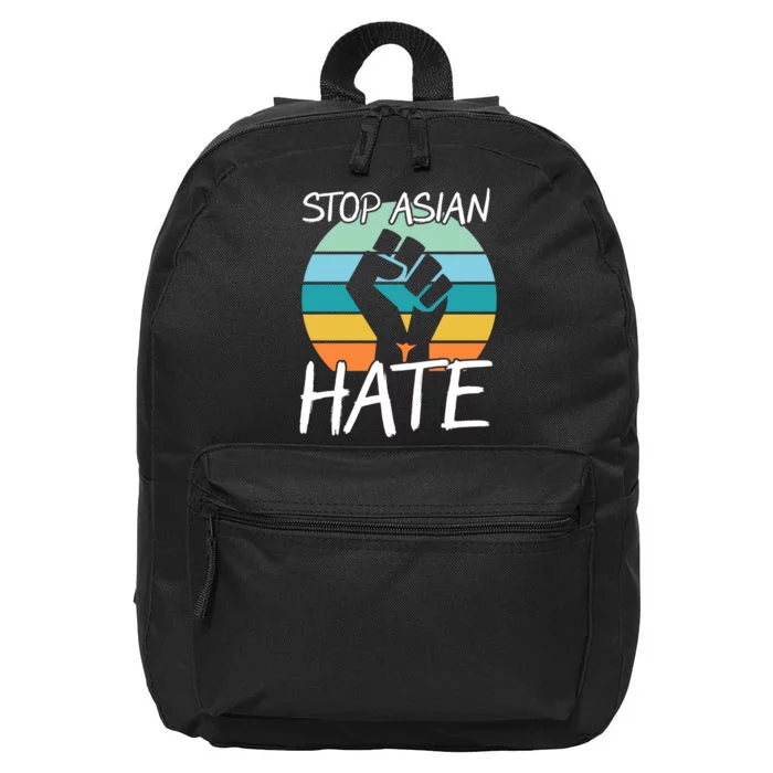 Stop Asian Hate Stand Strong 16 in Basic Backpack