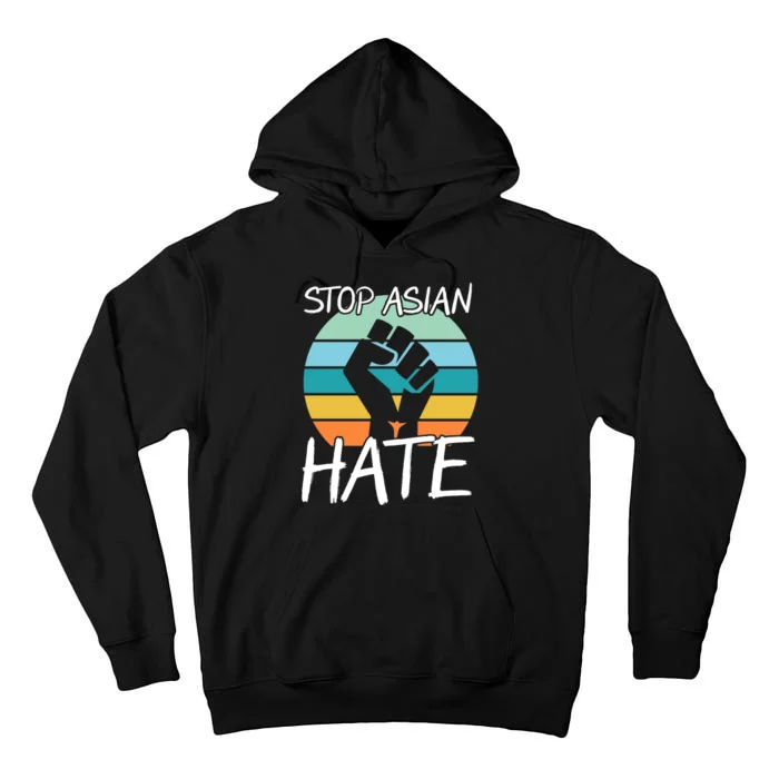 Stop Asian Hate Stand Strong Tall Hoodie