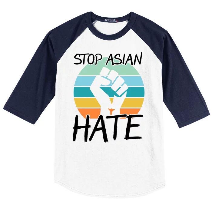 Stop Asian Hate Stand Strong Baseball Sleeve Shirt